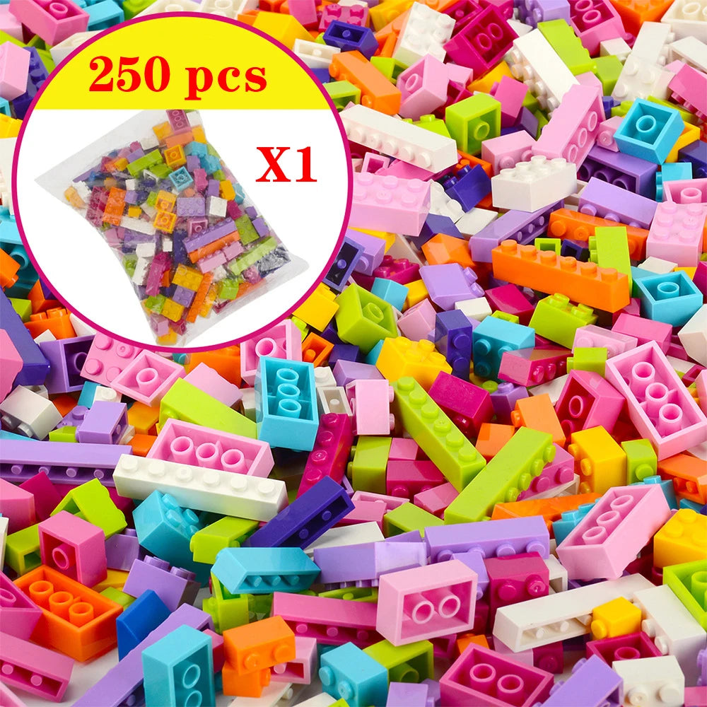 250/500/700 1000 Pcs Pieces Replacement Parts DIY Classic Brick Blocks Building Xmas Gift Creative Moc Sets City Brinquedos