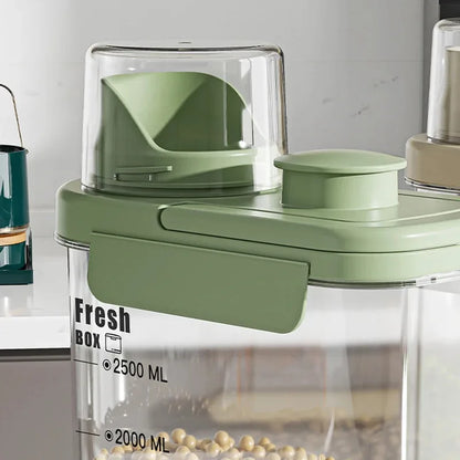 1600ml Rice Bucket Flour Container, Sealed Anti-Insect Storage Jar, Kitchen Grain Storage Box, Moisture-Proof Food Storage Bin.