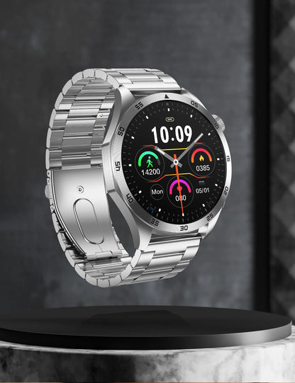 2025New Micro Physical Examination Blood Lipids Uric Acid Blood Pressure Smart Watch ECG+PPG Clock Bluetooth Call Smartwatch Men