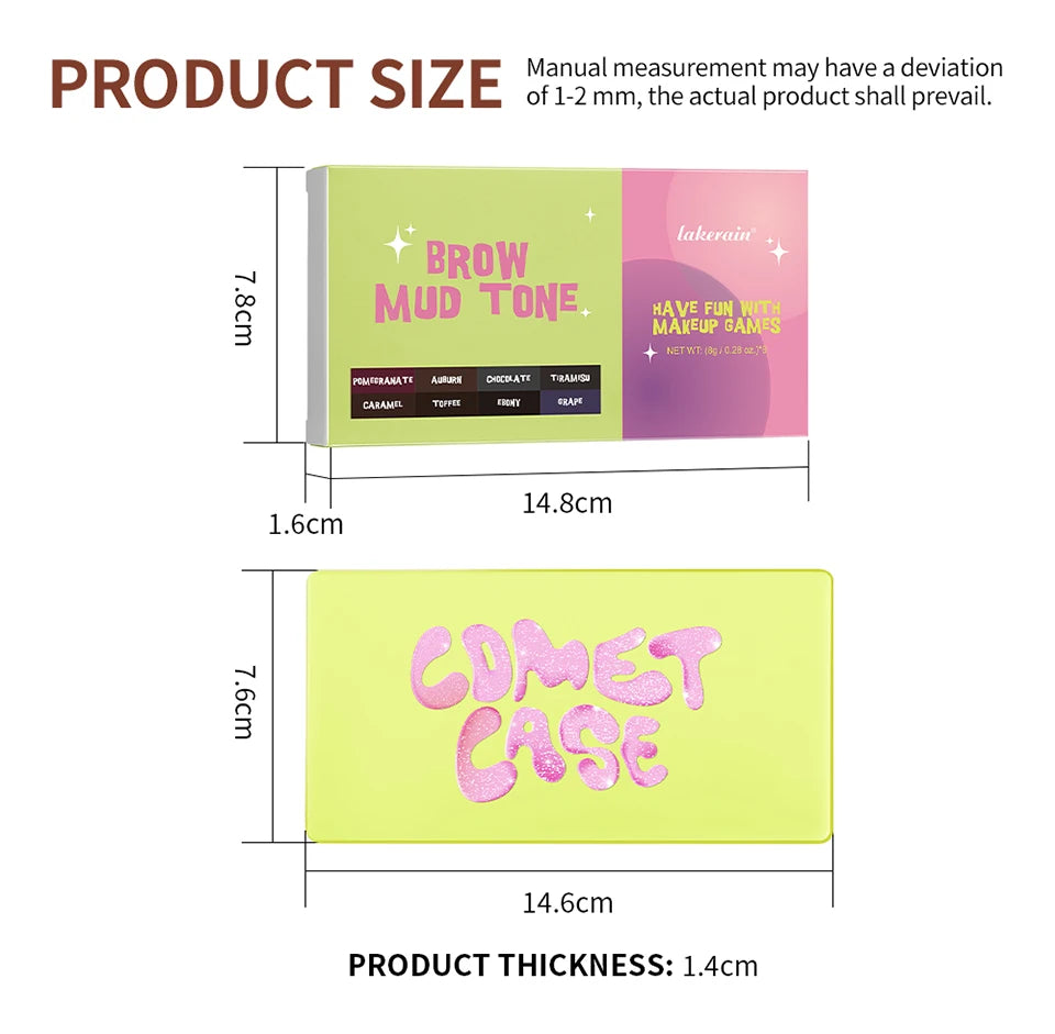 Curve Case Cream Eyebrow Cream Blush Highlighter Palette Matte Shimmer Finishes Shadow Tones Long-Lasting Cosmetics