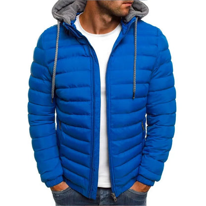 2024 Autumn And Winter Male Loose Overcoat Clothing Outdoor Casual Sportswear Fashion Streetwear Style Hooded Warm Zipper Jacket.