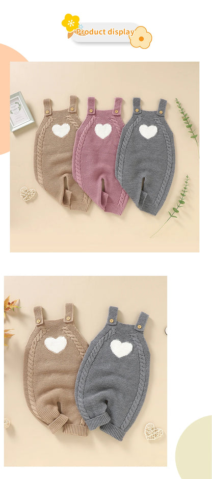 Baby Strampler Ärmellose Neugeborene Mädchen Gestrickte Strap Overalls Playsuits 0-18m Einem Stück Infant Outwear Overalls Kinder Kleidung.