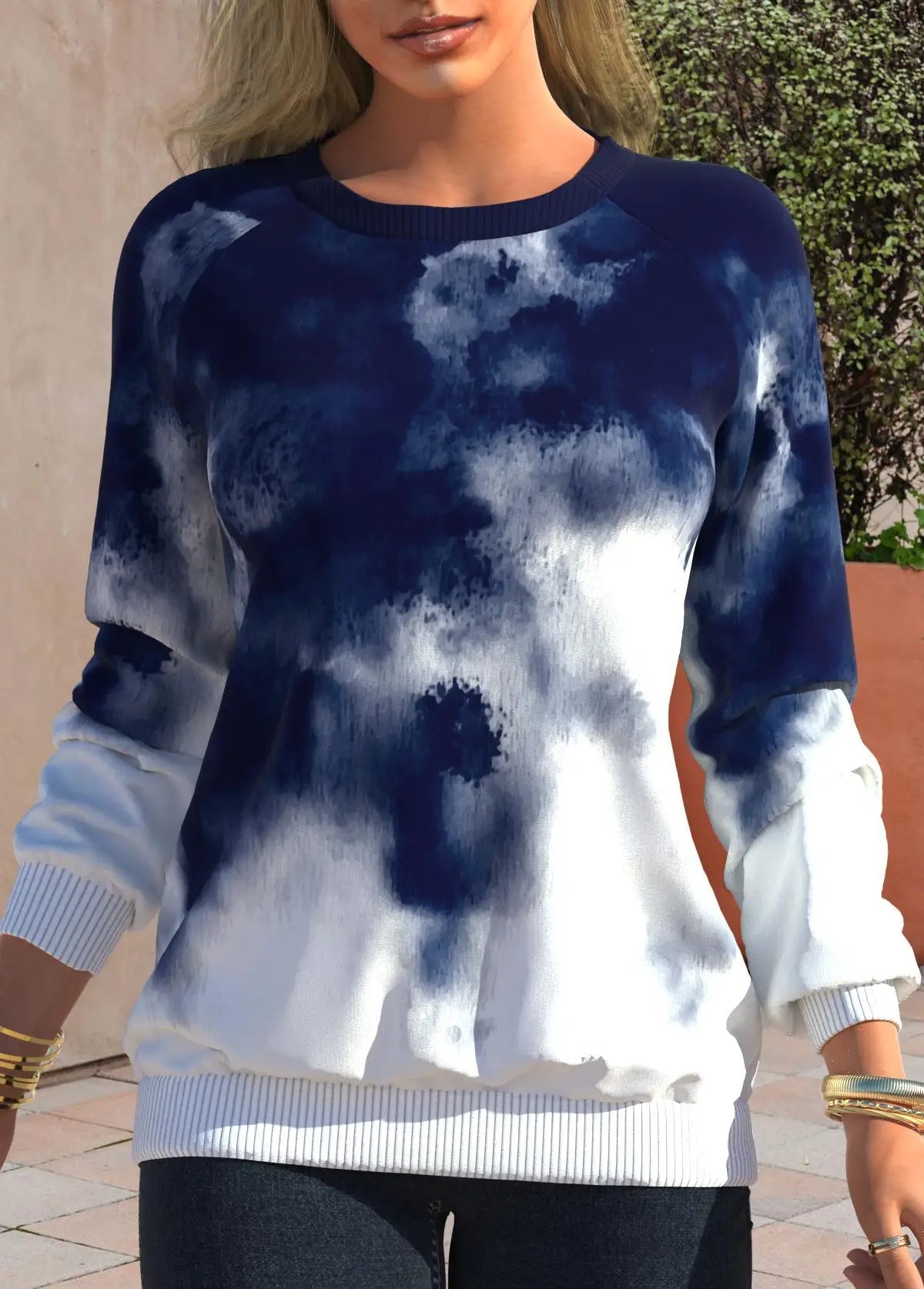 Pullovers Casual Sweatshirts For Women Tie Dyed Tops Autumn Fashion Streetwear y2k Clothes Ropa de Mujer Sudaderas