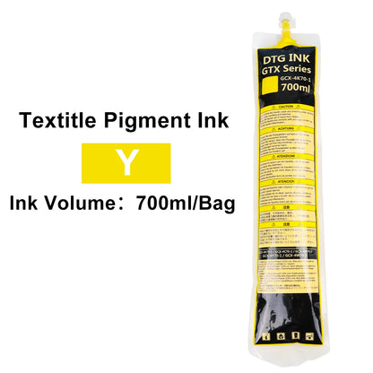 Winnerjet GTX ink bag 700ml High quality DTG Textile ink For Brother GTX-422 GTX-423 GTX-425 GTX-600 GTX PRO GTX Brother printer