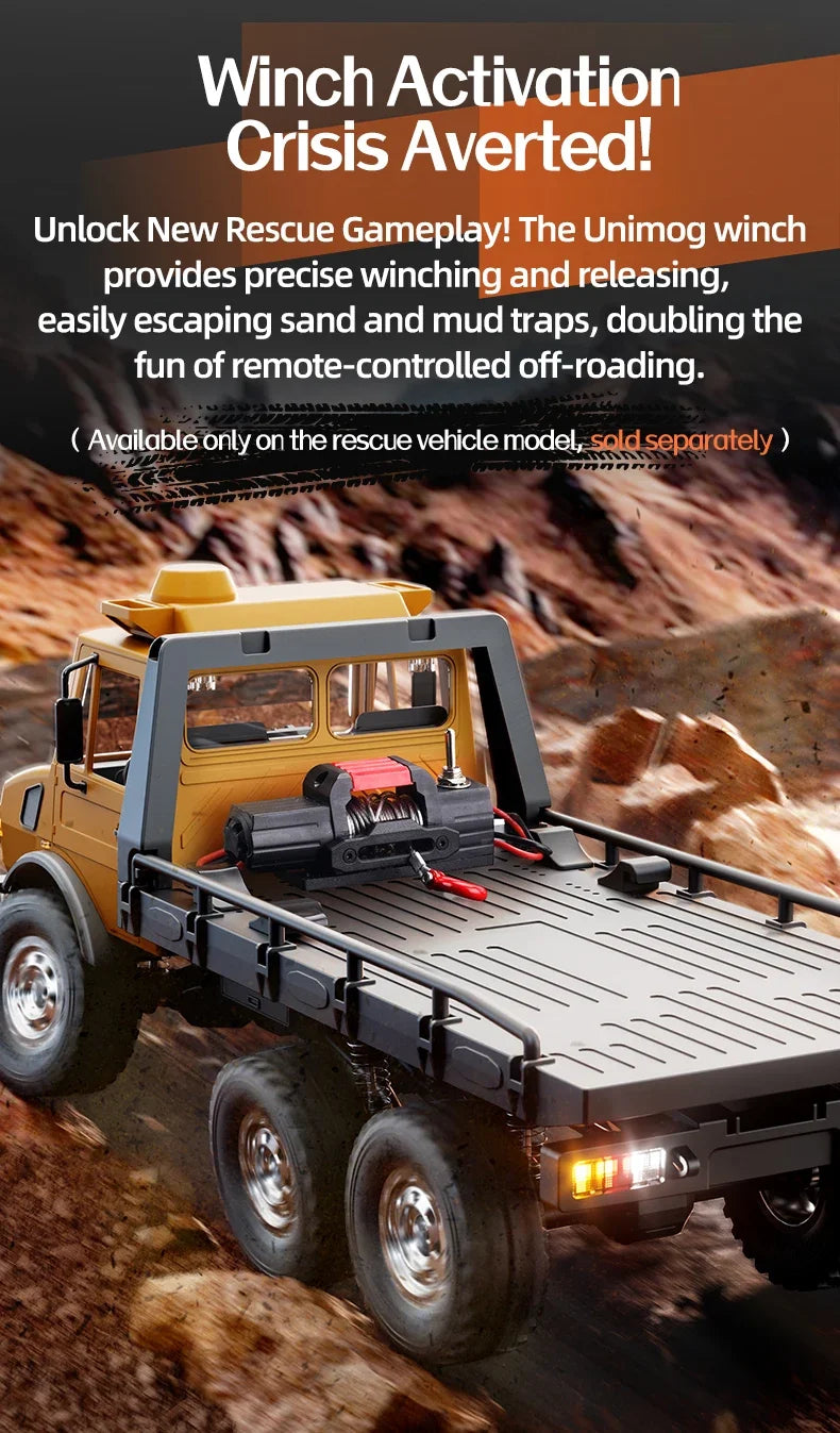 C8823 6WD RC Car 1/18 Off-road Remote Control Vehicle 2.4G High Speed Climbing Transport Rescue Crawler Model Toys for Children