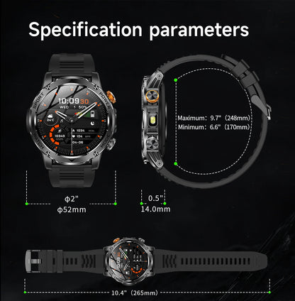 LIGE 2025 New 1000mah Smart Watch Men AMOLED HD Display Sport Fitness LED Flashlight Bluetooth Call Smartwatch For HUAWEI XIAOMI