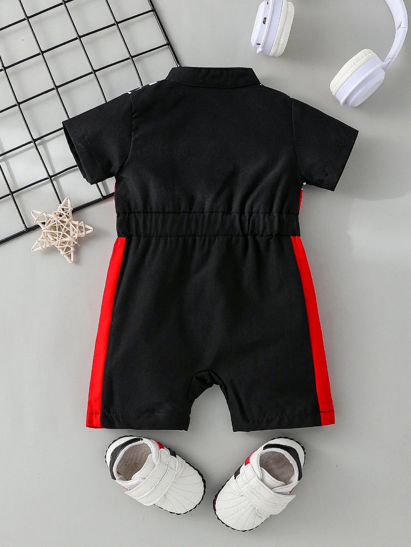 Ein Stück Baby Jungen Sommer Kurzarm Cartoon Auto Coole Mode Für Neugeborene Baby Artikel 0-1Y Overall Streetwear Kleidung.