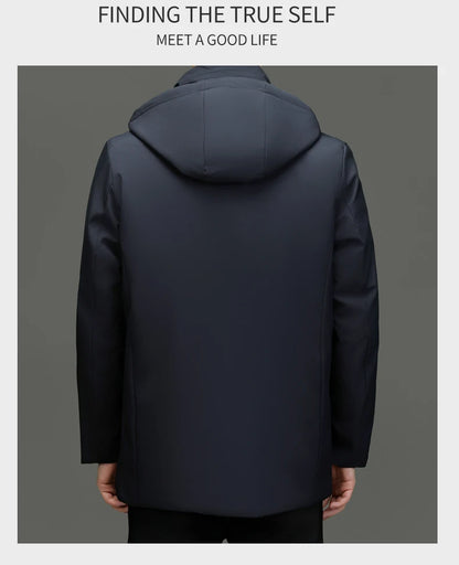 Top Grade Brand Casual Fashion Designer Warm Parka Coat Mens 2025 Newest Winter Jacket Quilted Windbreaker  Mens Clothes.