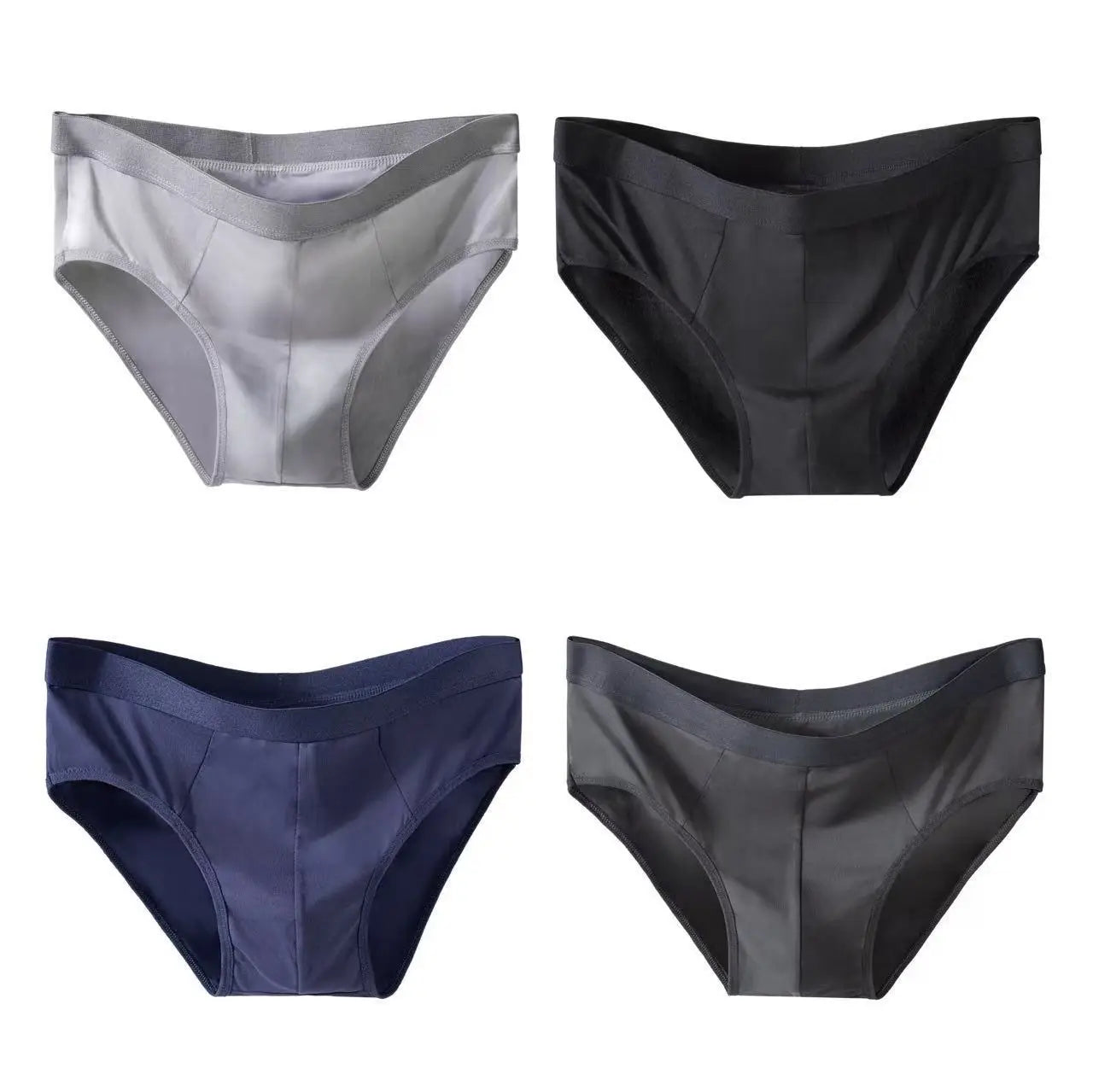 4pcs Mens Sexy Briefs Teenager Sport Underwears Plus Size Fat Men's Underpant Panties Students Breathable Fashion Casual Panties.