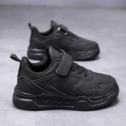 Black Kids Shoes Boys School Sneaker 4 To 12 Years Daily Walking Casual Sneaker Children Sports Shoes for Boy.