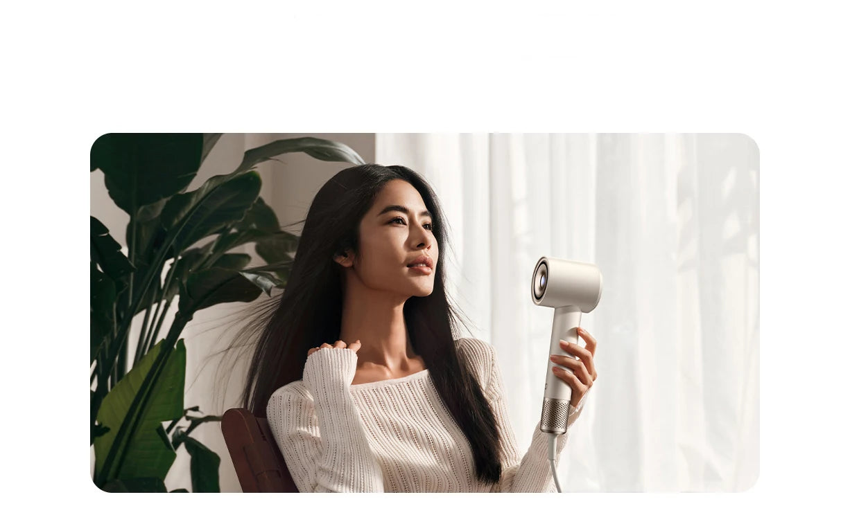 XIAOMI MIJIA High Speed Water Ion Hair Dryer，Water Ion Care，57° Intelligent Temperature Control，220V CN Version (With Adapter).