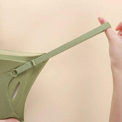 Daily Activities No-wire Bra Beautiful Back Casual Sexy Back Bra Casual Underwear Apricot Solid Pattern All Seasons.