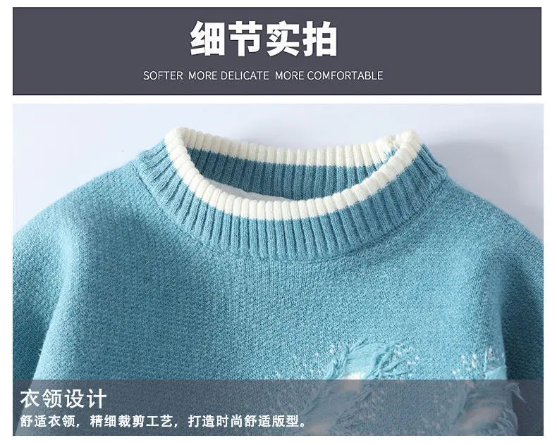 New Fashion Men Streetwear Knitted Sweaters Man Outwear Loose Casual O-neck Pullovers Sweaters Male Fleece Winter Clothing 4XL.