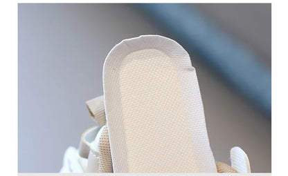 Girl Child Sport Shoe 2024 Spring Mesh Breathable Toddlers School Running Sneakers Fashion Non-slip Kids Boys Basketball Shoes.