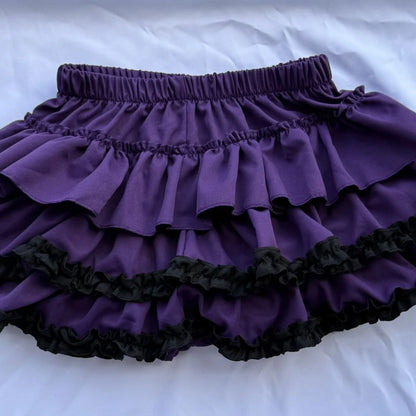 Y2K Spicy Girl Subculture Punk Girl Anti exposure Half length Skirt Harajuku Style Trend Pumpkin Short Skirt Cake Puff Skirt.