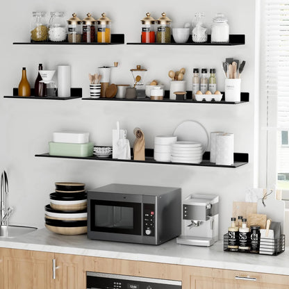 Schwimmende Badezimmerregale  Zimmerdekoration  Keine Bohrungen  Speicherwandregal  Home Organizer Ledge Hardwares  Schrankküche  Wohnkultur