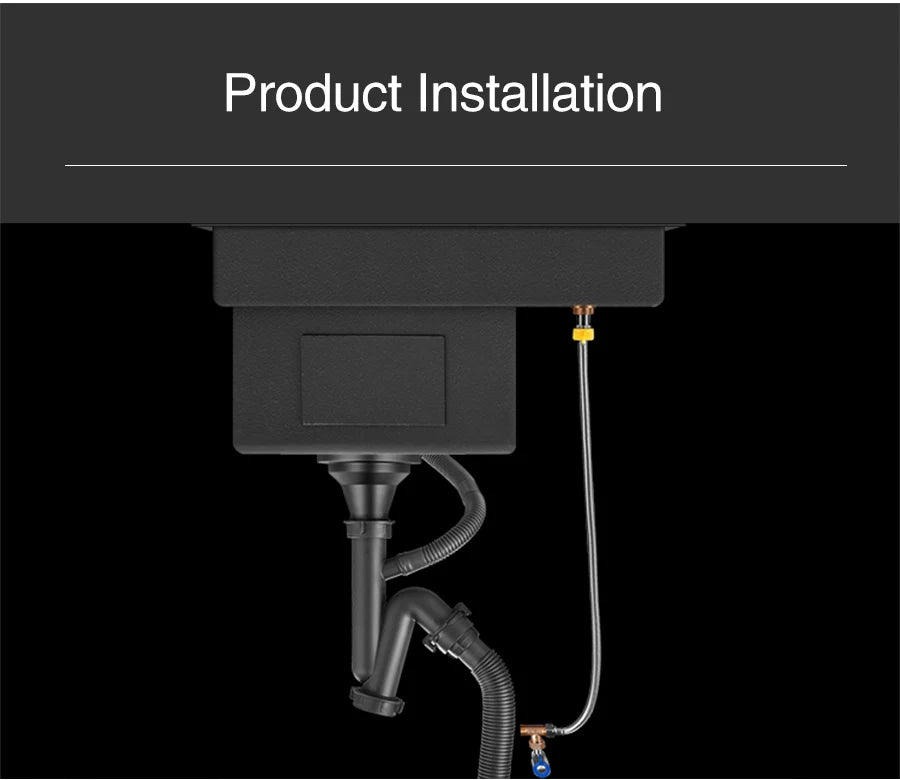 Nanometer Hidden Bar Island kitchen Sink 304 Stainless Steel Flip Cover Hidden Handmade Small Size kitchen Sinks With Cup Rinser