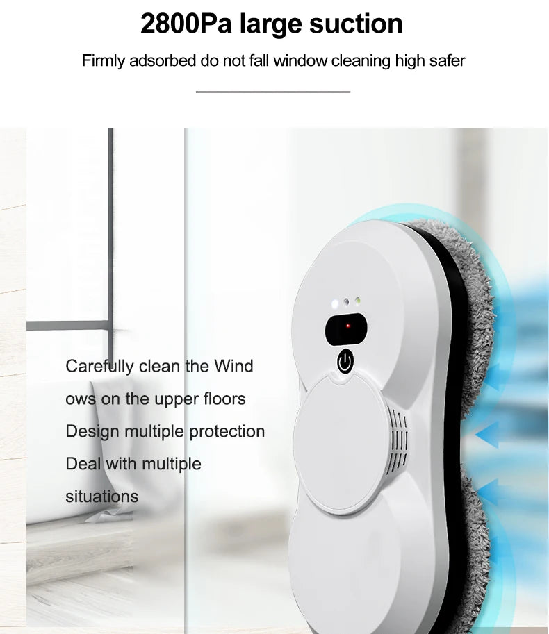 PuRuiKai robot electric automatic window cleaning Robotic vacuum cleaner, with remote control, two-way automatic spray.