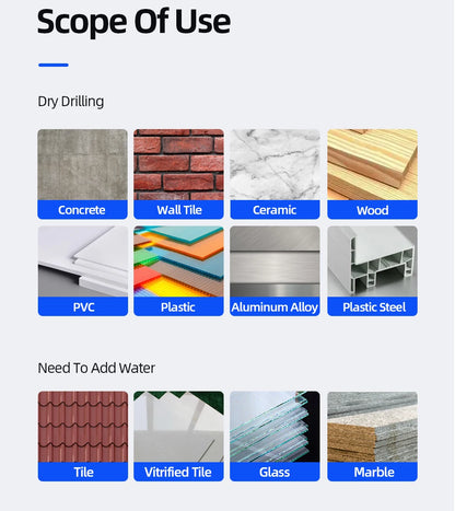 Kreuz-Sechskant-Fliesenbohrer für Glas, Beton, Keramikfliesen, Lochöffner, Tunstenkarbid, Hartmetall-Bits-Set, Werkzeuge, 3, 4, 5, 6, 8, 10, 12 mm