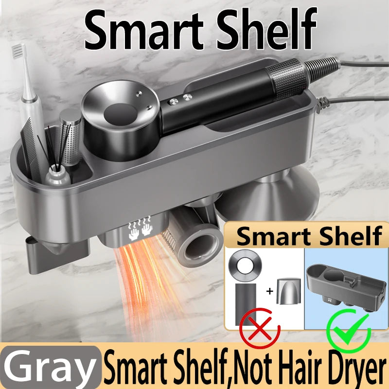 1600W Negative Ionic Hair Dryer For Dyson Hair Dryer Shelf 2 IN 1 Become Hand Dryer Whitout Drilling Hanger Household