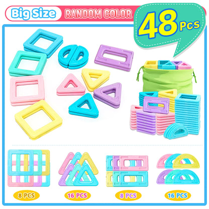 STEM Educational Magnetic Building Blocks Set for Boys & Girls Engaging Magnet set Creative Development Toy for Kids Gift.