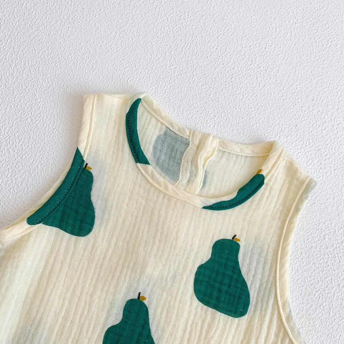 2023 neue Im Sommer Infant Neugeborene Baby Mädchen Jungen Falten Tuch Baumwolle Outfits Kinder Casual Overalls Kleinkind Bodys.