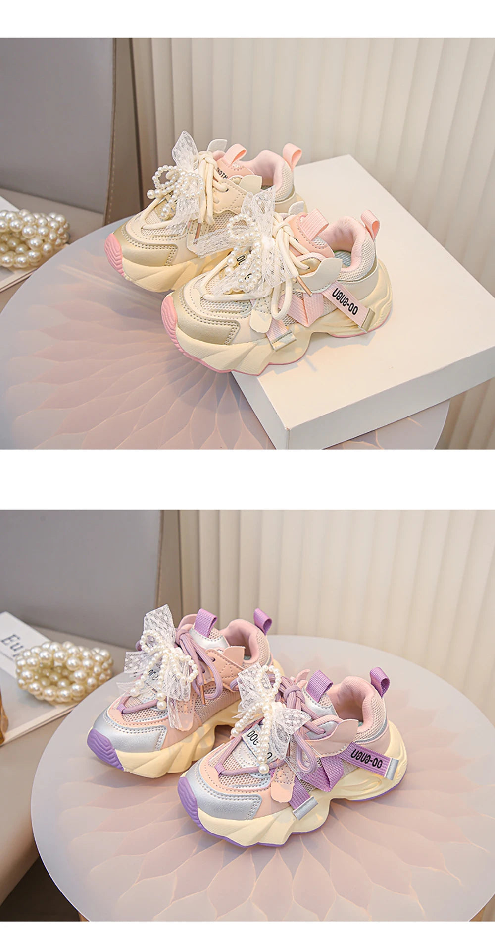 Autumn Sneakers For Kids Korean Style Trend Fashion Girl's Sneakers Soft-soled Breathable Teenager Children Sport Shoes.