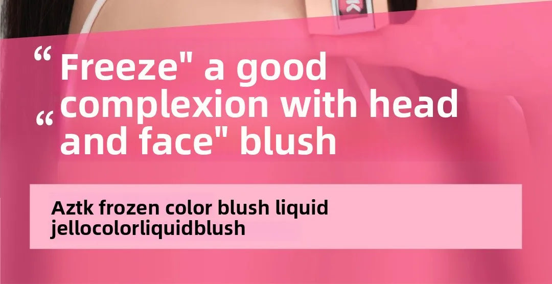 AZTK Liquid Blush Highlighter Contour Stick - Creamy Matte Natural Flush,Face Sculpting & Lifting Effect,Long Lasting Cheek Tint.