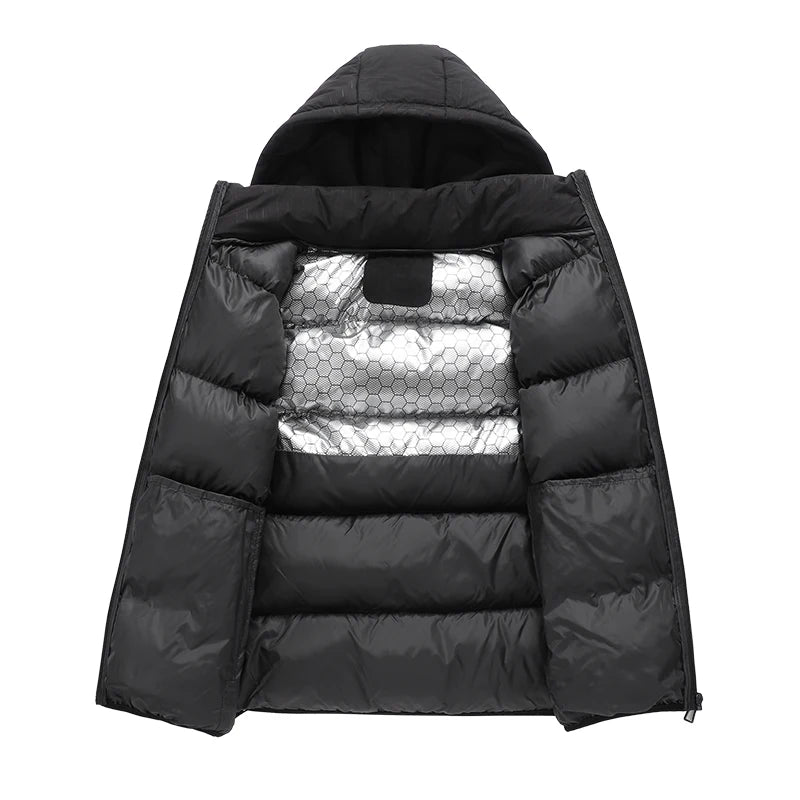 New Men Autumn Thicken Sleeveless Vests Jacket Coat Mens Winter Warm Detachable Hat Outwear Waistcoat Hooded Vest Jacket Male.