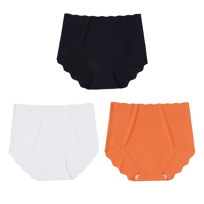 3Pcs/set Invisible Panties Women Seamless Briefs Female Underpants Ultra-thin Underwear High Rise Panties Solid Comfy Lingerie.