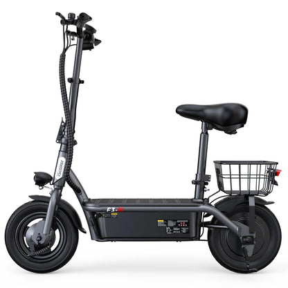ISCOOTER F3 Adult Electric Scooter 1000W motor E-Scooter 48V13AH 10" Inflatable road Tires Foldable EScooter.