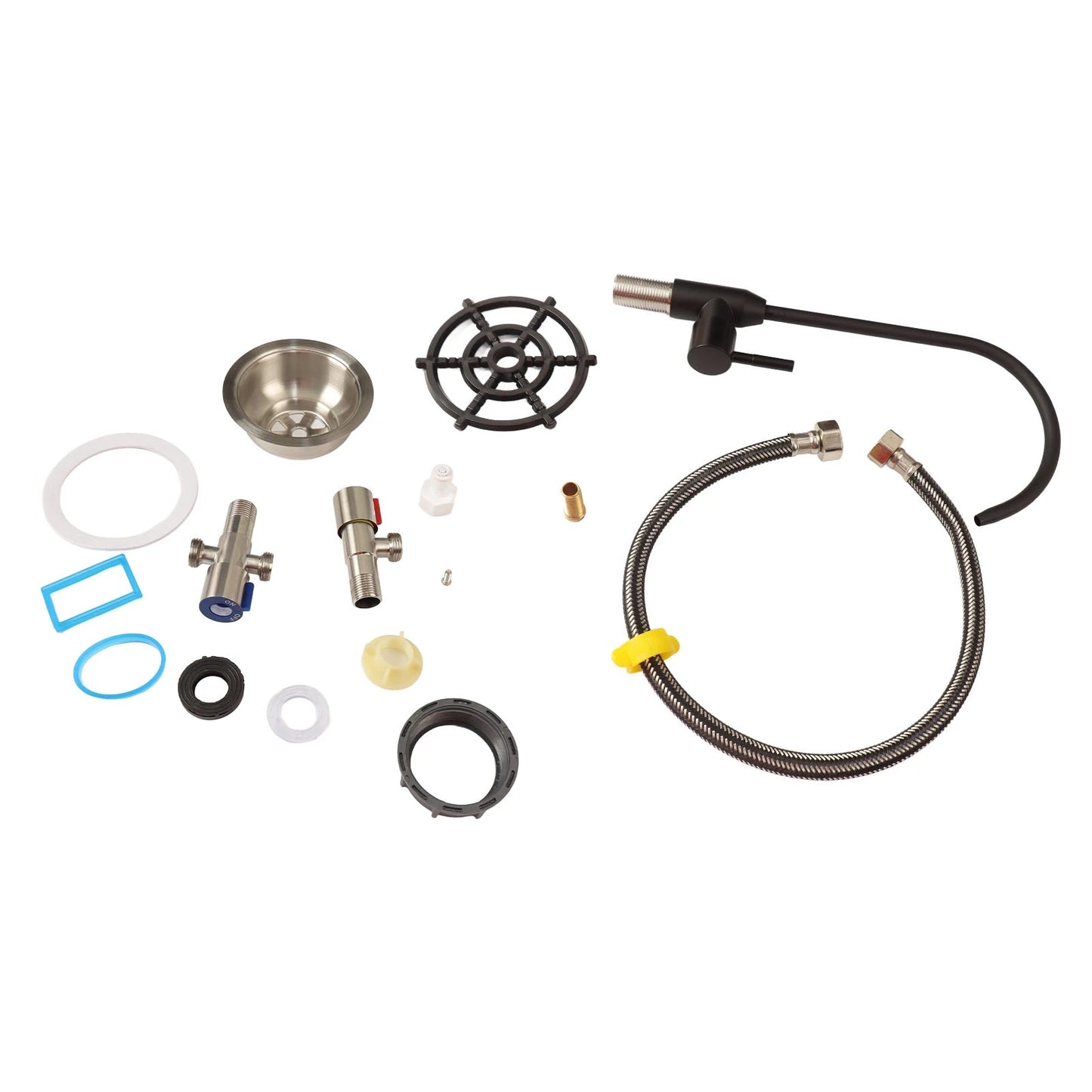 Unterbauwaschbecken unter der Theke, Küchenspüle, 68 x 45 cm, verdickter Edelstahl, Digitalanzeige, Küchenspüle