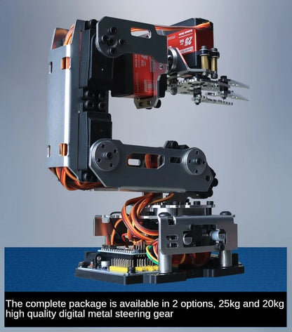 APP Control 6 Dof Metal Mechanical Arm Aluminum Alloy Bracket High Quality Robot Arm for Arduino Robot DIY Kit Programmable Arm.