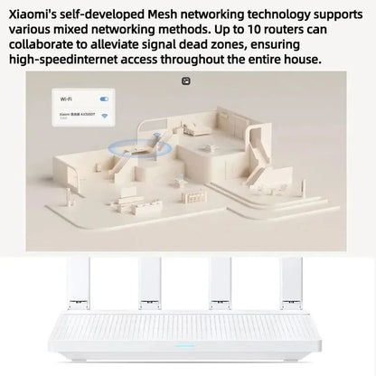 Xiaomi Router AX3000T 2.4G 5G Mesh Technology WiFi 6 Efficient Wall Penetration Children Online Protection WiFi Router Repeater.