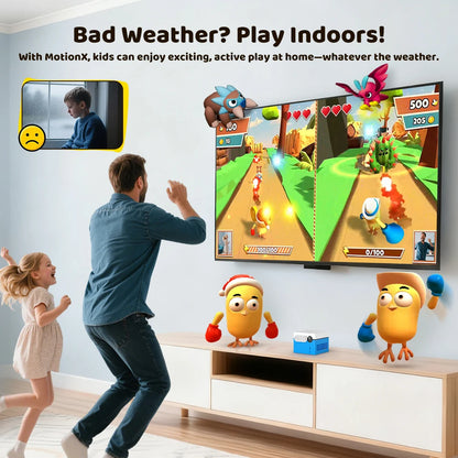 KINHANK MotionX Video Game Console for Kids & Families Ongoing Updates Kids Toy Active Play System Indoor Physical Activity.