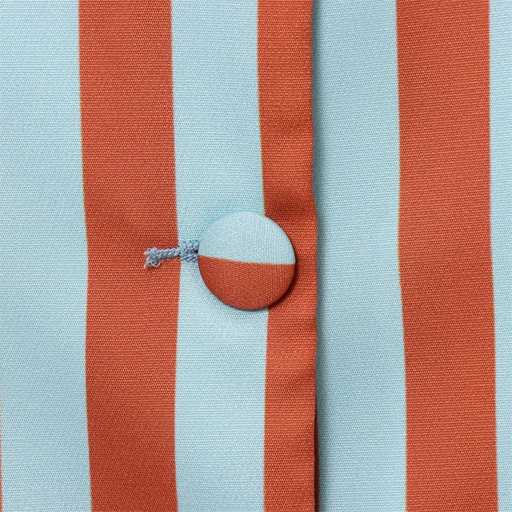 women's fashionable and versatile round neck long sleeved striped bubble sleeve temperament summer new top.