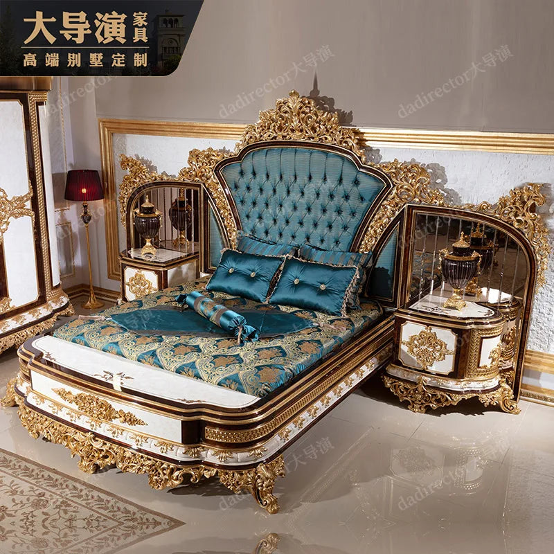 Europäische Prinzessin Bett Schlafen Ästhetik Hochzeit Hohe Qualität Erwachsene Ungewöhnliche Designer Bett Schlafzimmer Mode Muebles Möbel