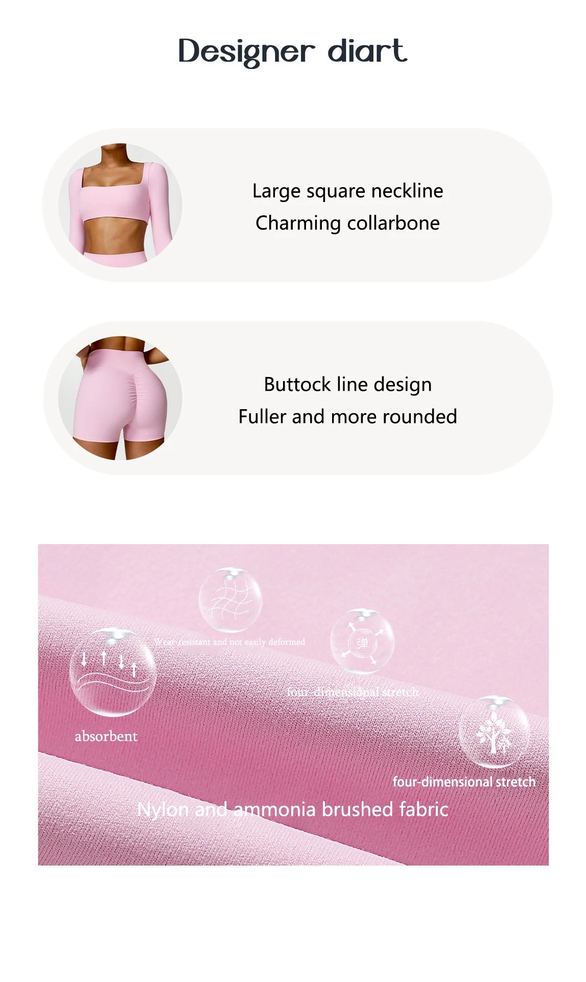 2PCS Yoga Suit Sports Set Women Quick-Drying Gym Set Women Tracksuit Running Workout Long Sleeve Sports Shirt Yoga Clothing.