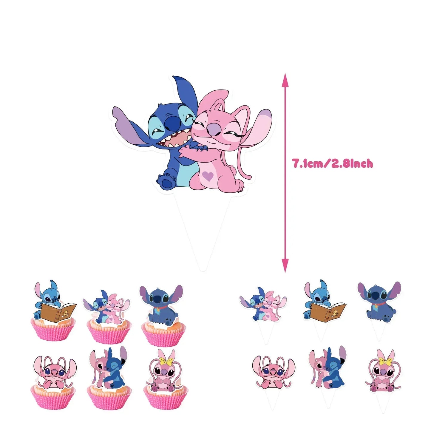 Niedliche Cartoon-Lilo und Stitch-Luftballons, alles Gute zum Geburtstag, Party, Babyparty, Dekorationen, Kindergeschenke, Einweggeschirr