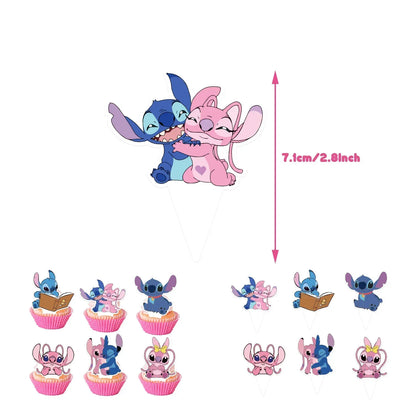 Niedliche Cartoon-Lilo und Stitch-Luftballons, alles Gute zum Geburtstag, Party, Babyparty, Dekorationen, Kindergeschenke, Einweggeschirr