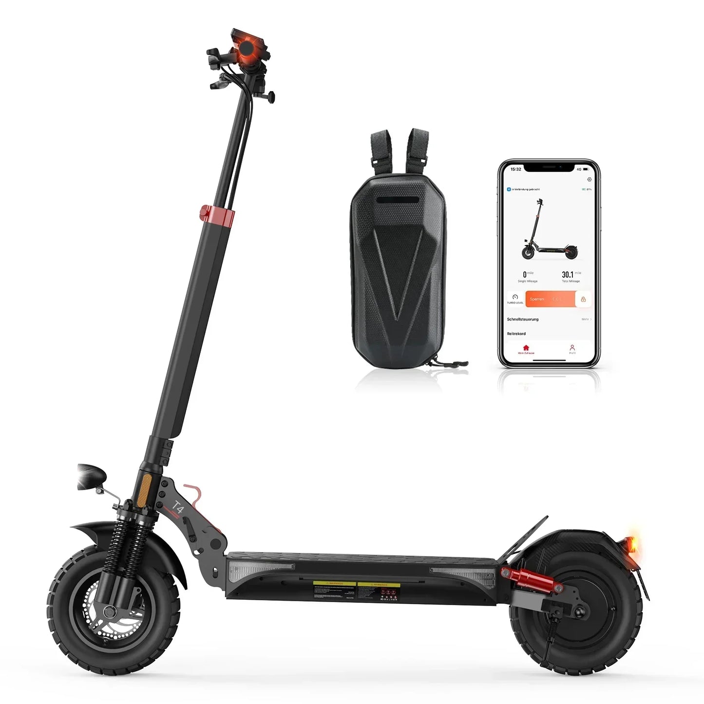 isinwheel T4 （ABE）Adult Electric Scooter 1000W Motor 48V12.5Ah Battery Electric Scooter 10" Off-Road  Tire  Electric Scooter.
