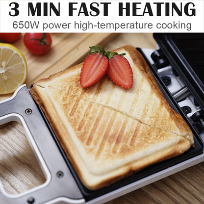 Sandwich machine breakfast machine household light food machine frying machine multi-function heating toast pressure toaster.