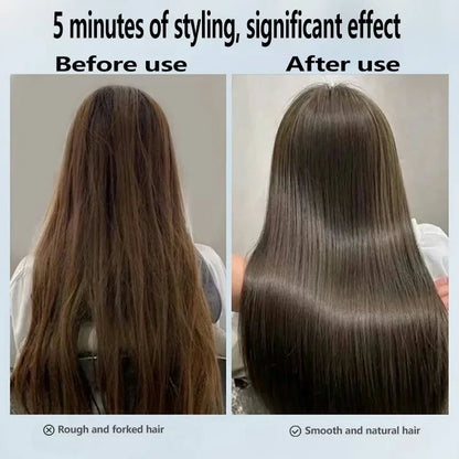 2 IN 1 Professional Hair Straightener & Hair Dryer Styling Tool Heat-Up Hair Flat Iron Negative Ion Iron Long-Lasting airstrait.