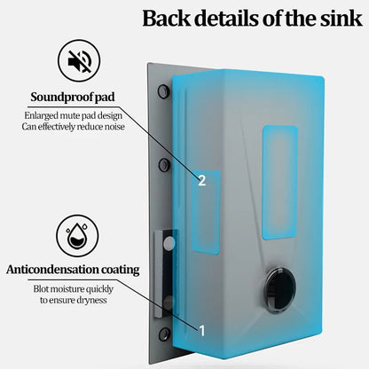Kitchen Sink 304 Stainless Steel Rain Waterfall Single Trough Honeycomb Large Single Trough Washing Basin