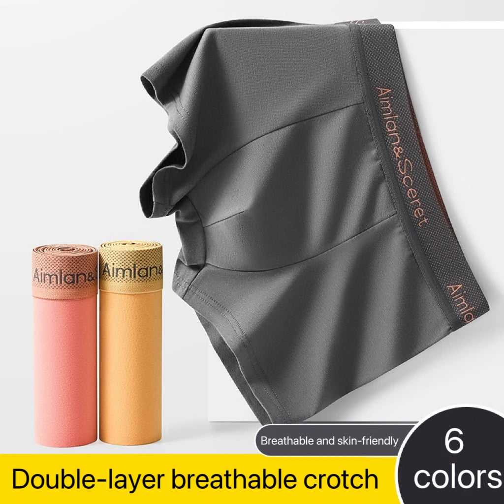 4Pcs Männer Unterwäsche Sportliche Boxer Plus Größe Jugend Boxer Shorts Bequeme Atmungsaktive Flache Hosen männer Quadratische Höschen Slip geschenk