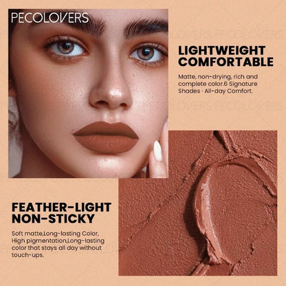 1pcs Multi-color Lipstick, Brown Lip Gloss, Waterproof and Long-lasting, Full and Charming Lips, Lip Cosmetics.