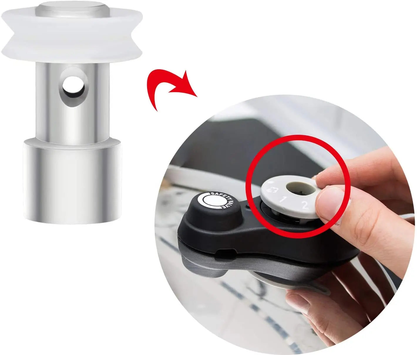 2Pcs Floater 10Pcs Sealer Replacement Float Valve Universal Steam Valve for Pressure Cookers XL YBD60-100 PPC780 PPC770 PPC790.