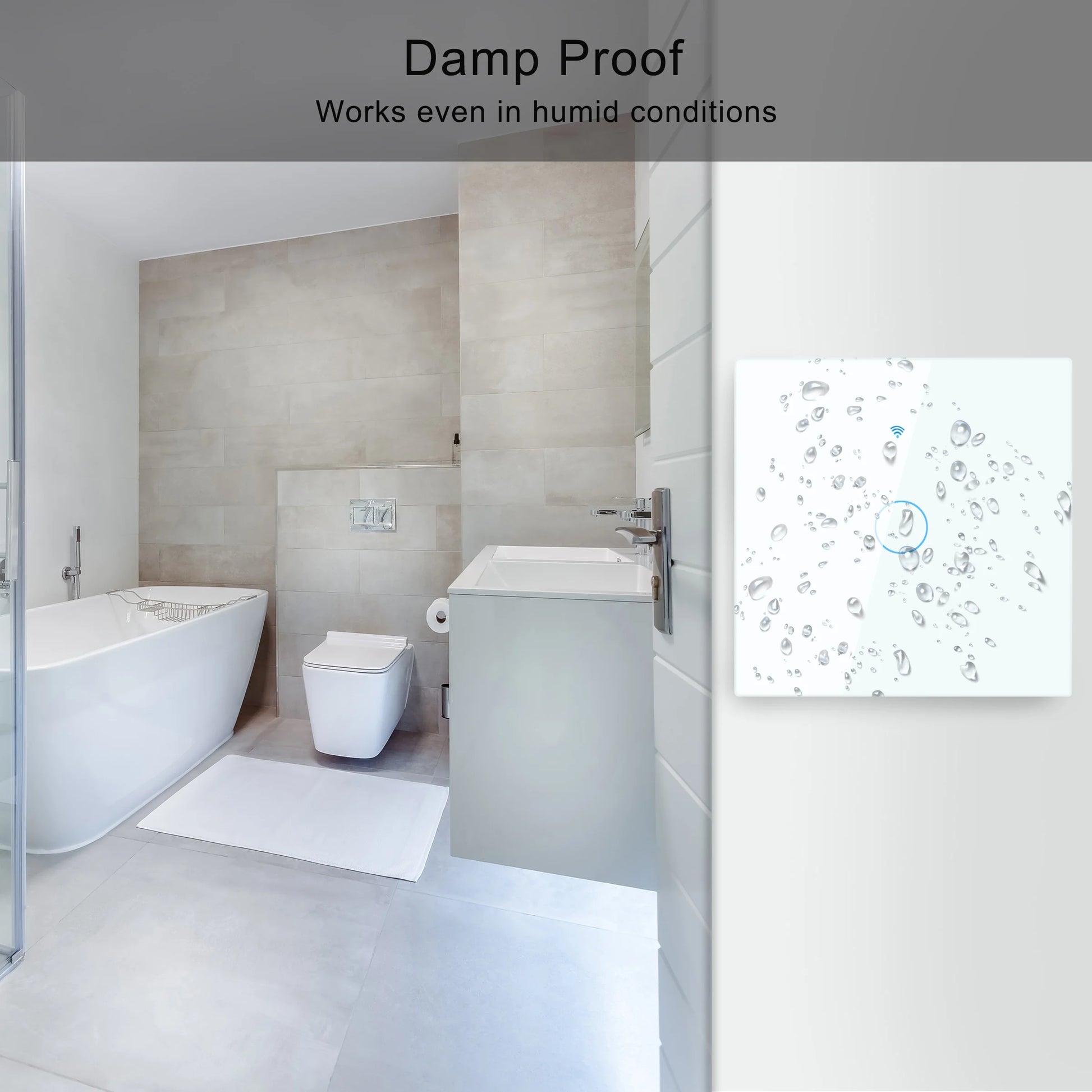 AXUS EU WiFi Smart Licht Schalter Touch Schalter RF433 Kein Neutralleiter Smart Home Leben Tuya App Steuerung Unterstützung Alexa Google Hause.