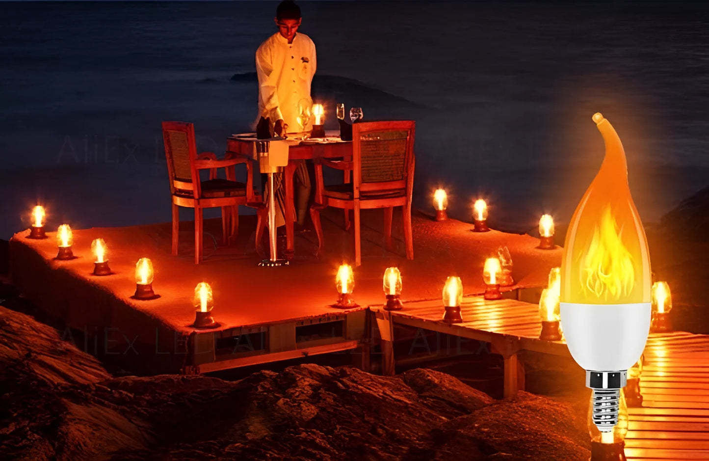 USB LED E27 Flamme Glühbirne Feuer E14 lampe Mais Birne Flackern LED Licht Dynamische Flamme Wirkung 3W 5W 7W 9W 110V-220v für Home Beleuchtung