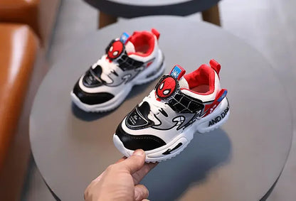 2024 New Arrival Disney Children Casual Shoes Fashion Cartoon Spiderman Boys Sneakers Kids Outdoor Shoes Sport Shoes for 1-6Y.